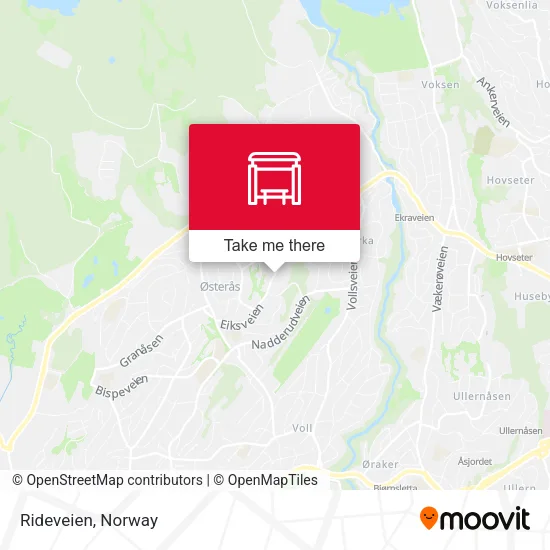 Rideveien map