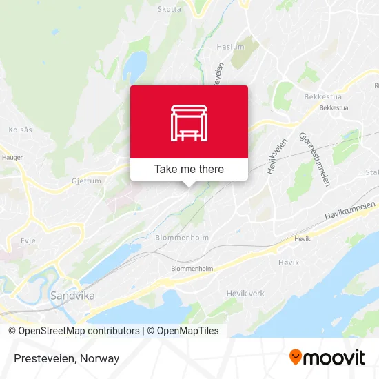 Presteveien map