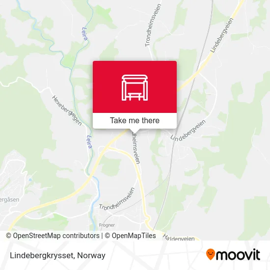 Lindebergkrysset map
