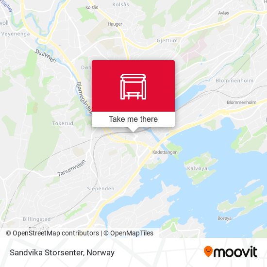 Sandvika Storsenter map