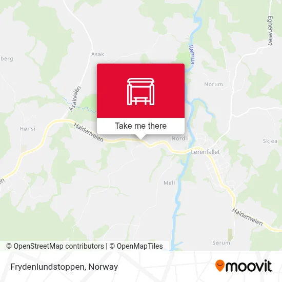 Frydenlundstoppen map