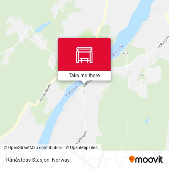 Rånåsfoss Stasjon map