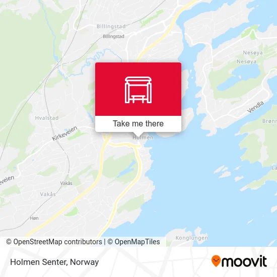 Holmen Senter map