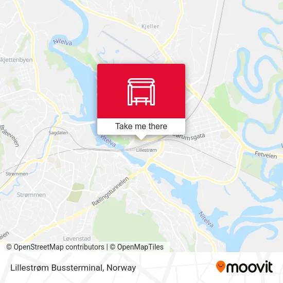 Lillestrøm Bussterminal map