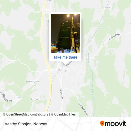 Vestby Stasjon map