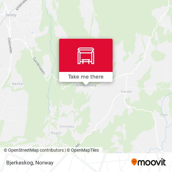 Bjerkeskog map