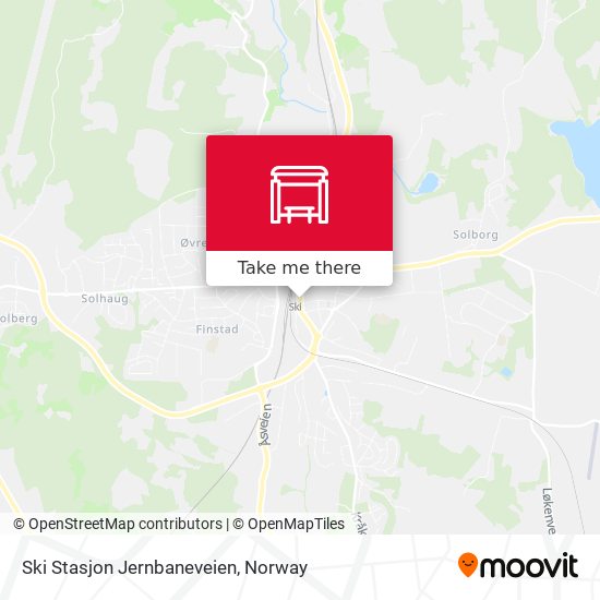 Ski Stasjon Jernbaneveien map