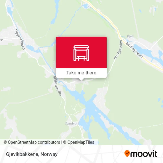 Gjevikbakkene map