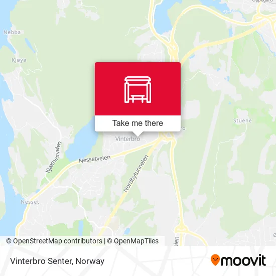 Vinterbro Senter map