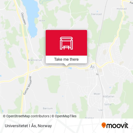 Universitetet I Ås map