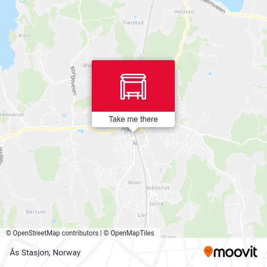 Ås Stasjon map