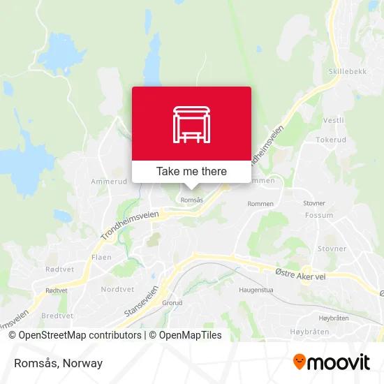 Romsås map