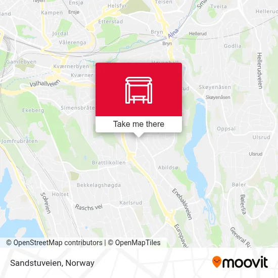 Sandstuveien map