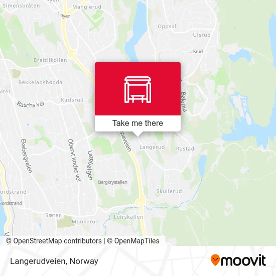 Langerudveien map