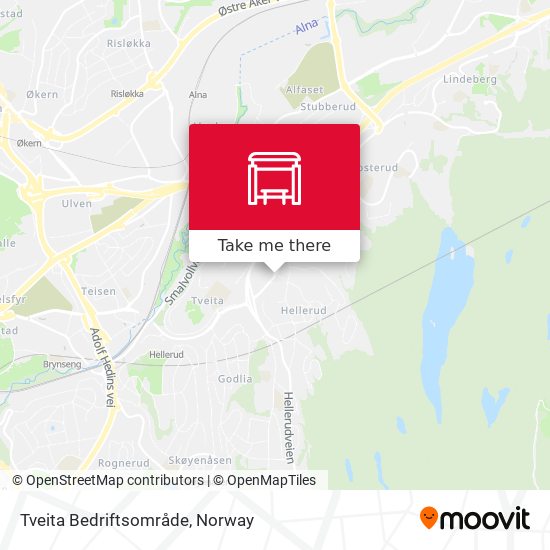 Tveita Bedriftsområde map