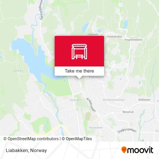 Liabakken map