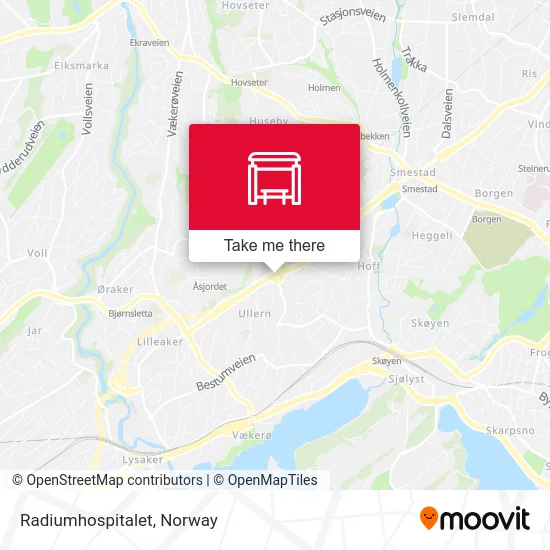 Radiumhospitalet map