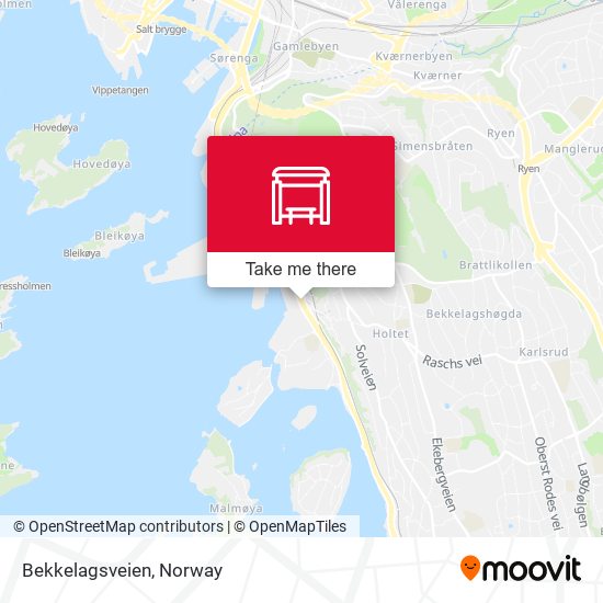 Bekkelagsveien map