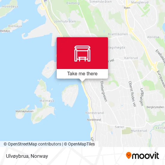 Ulvøybrua map