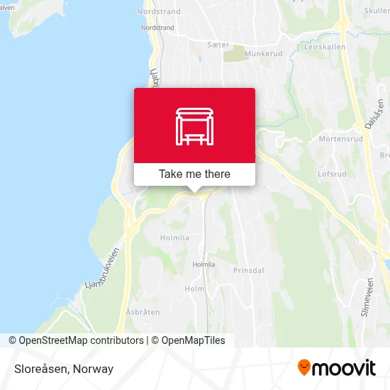 Sloreåsen map
