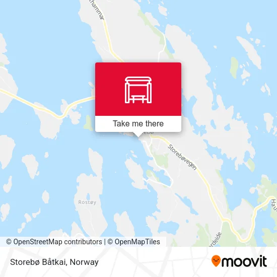 Storebø Båtkai map