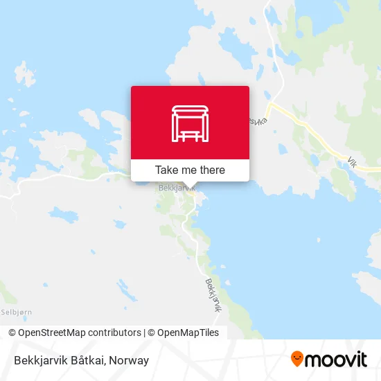 Bekkjarvik Båtkai map