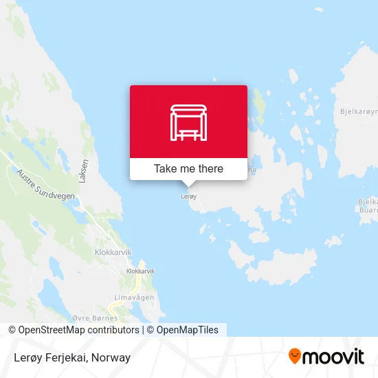 Lerøy Ferjekai map
