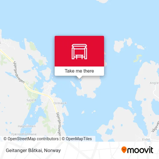 Geitanger Båtkai map