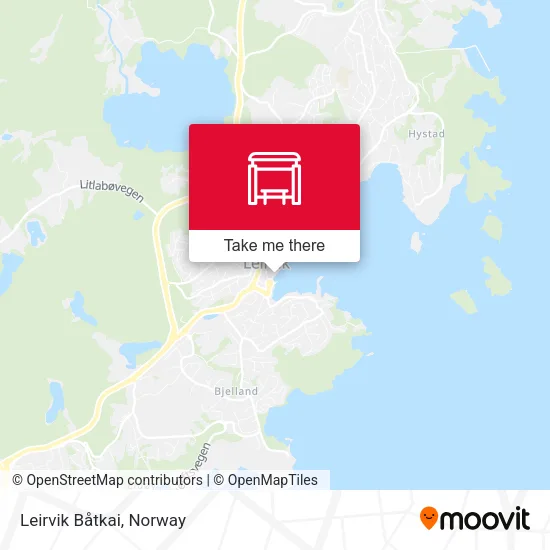 Leirvik Båtkai map
