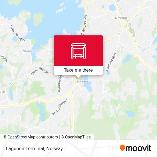 Lagunen Terminal map