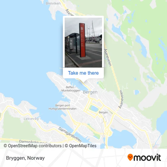 Bryggen map
