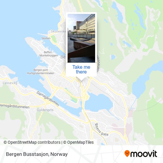 Bergen Busstasjon map