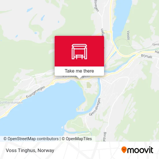 Voss Tinghus map