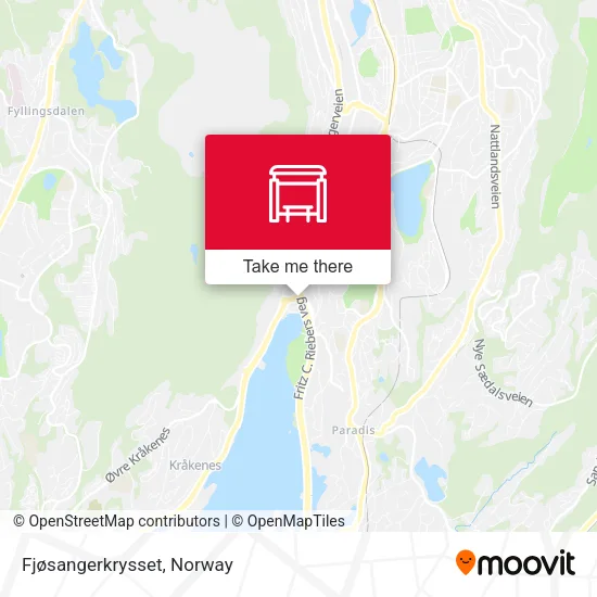 Fjøsangerkrysset map