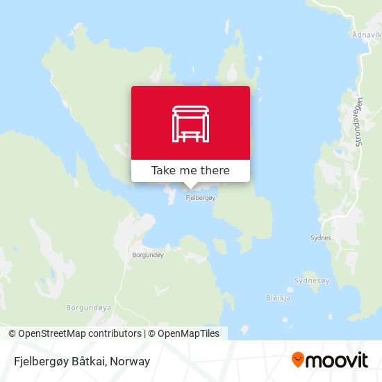 Fjelbergøy Båtkai map