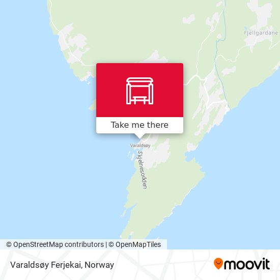 Varaldsøy Ferjekai map