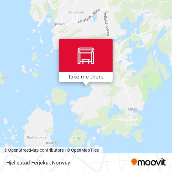 Hjellestad Ferjekai map