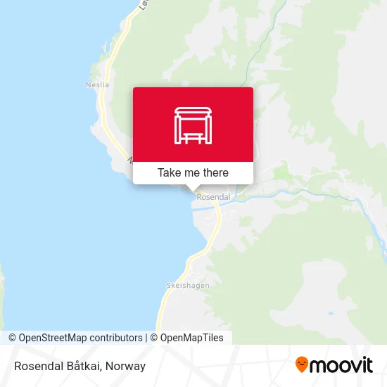 Rosendal Båtkai map