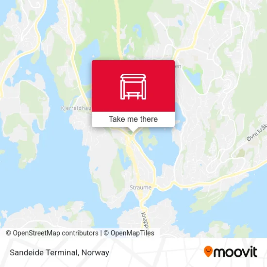 Sandeide Terminal map