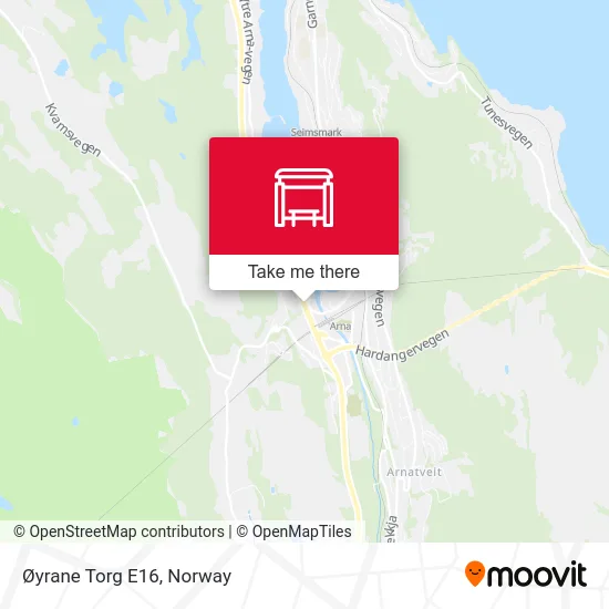 Øyrane Torg E16 map