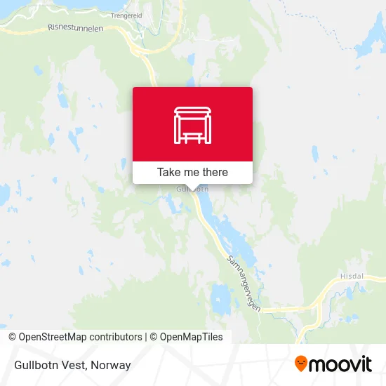 Gullbotn Vest map