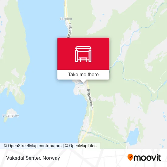 Vaksdal Senter map