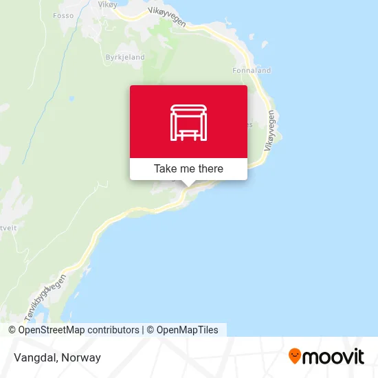 Vangdal map