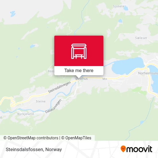 Steinsdalsfossen map