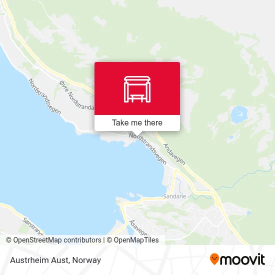 Austrheim Aust map