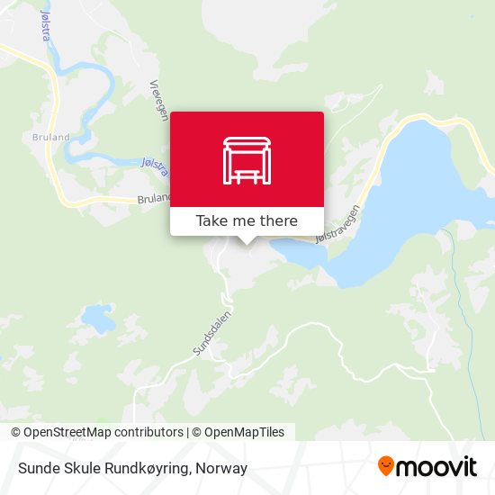 Sunde Skule Rundkøyring map