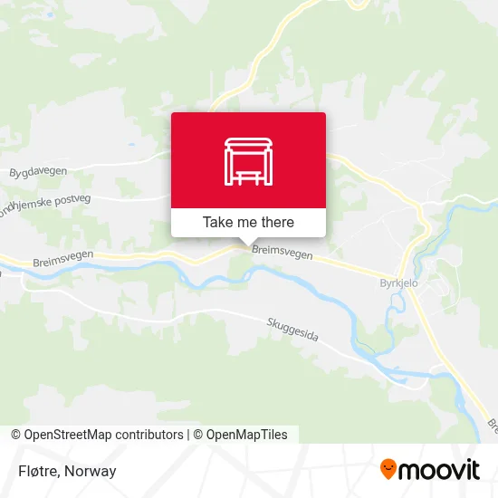 Fløtre map