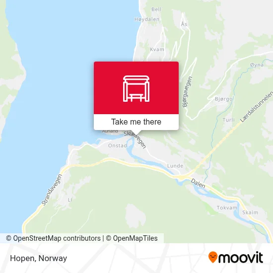 Hopen map