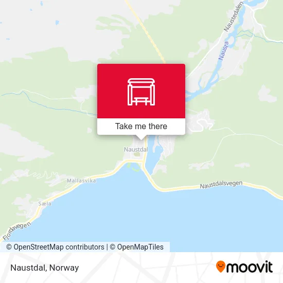 Naustdal map