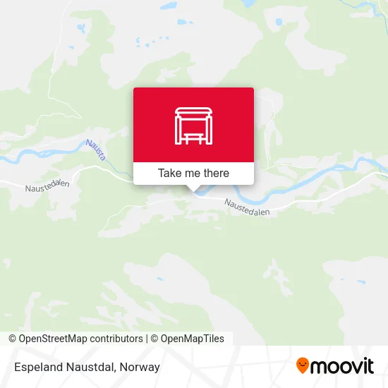 Espeland Naustdal map